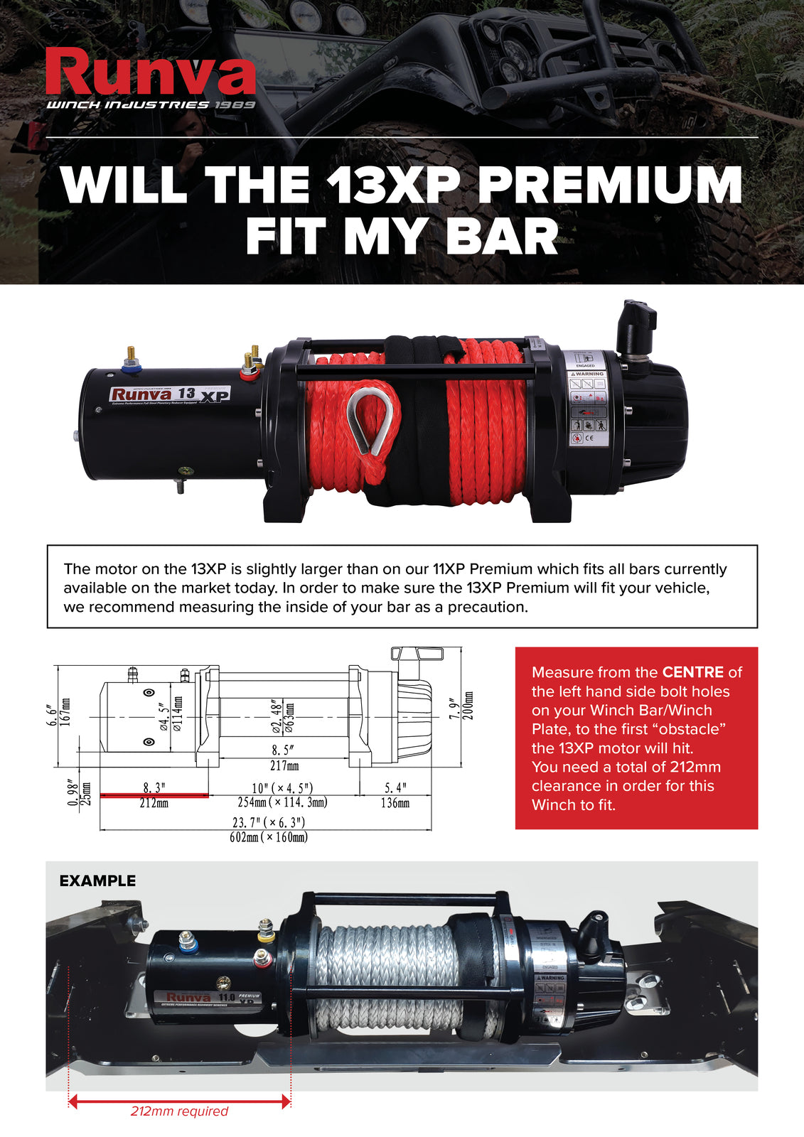 13000lbs 13 XP Runva Winch