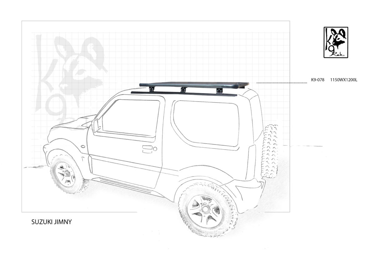 K9 Roof Rack for Suzuki Jimny Gen 3 by Eezi Awn – Wild Access