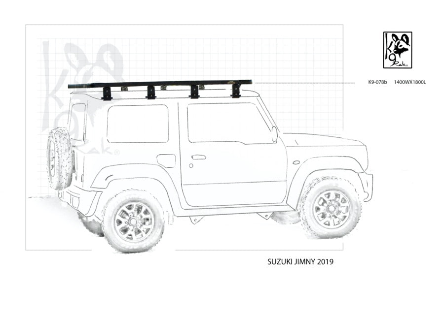 K9 Roof Rack (XL) for Suzuki Jimny Gen 4 by Eezi Awn – Wild Access