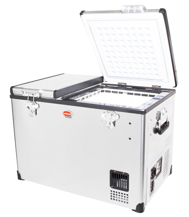56L Dual Compartment Stainless Steel Fridge/Freezer AC/DC by Snomaster - Snomaster - SMDZ-CL56D
