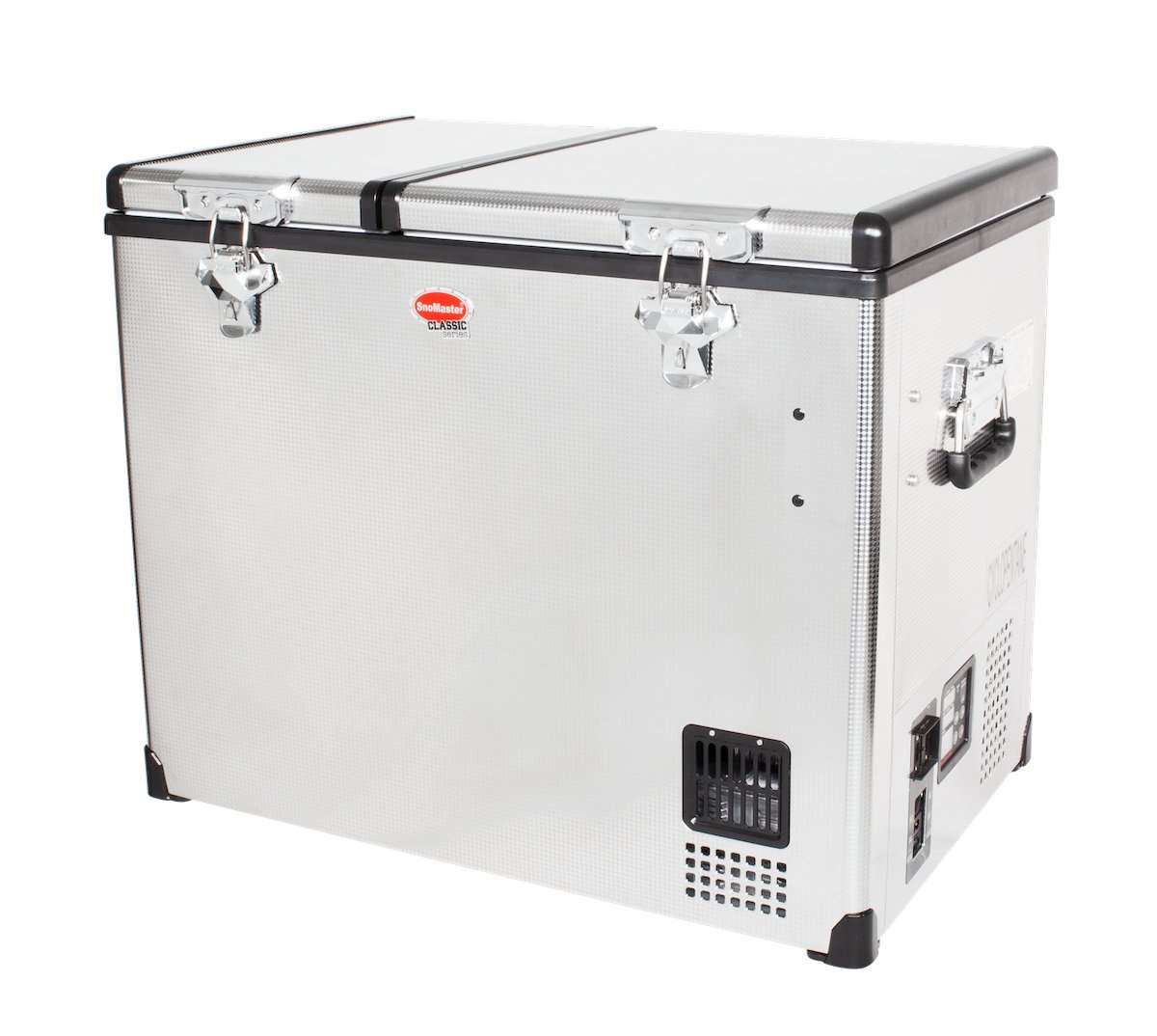 72L Dual Compartment Stainless Steel Fridge/Freezer AC/DC by Snomaster - Snomaster - SMDZ-CL72D