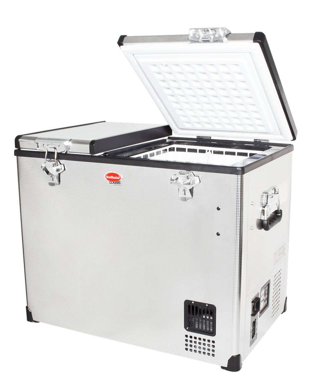 72L Dual Compartment Stainless Steel Fridge/Freezer AC/DC by Snomaster - Snomaster - SMDZ-CL72D