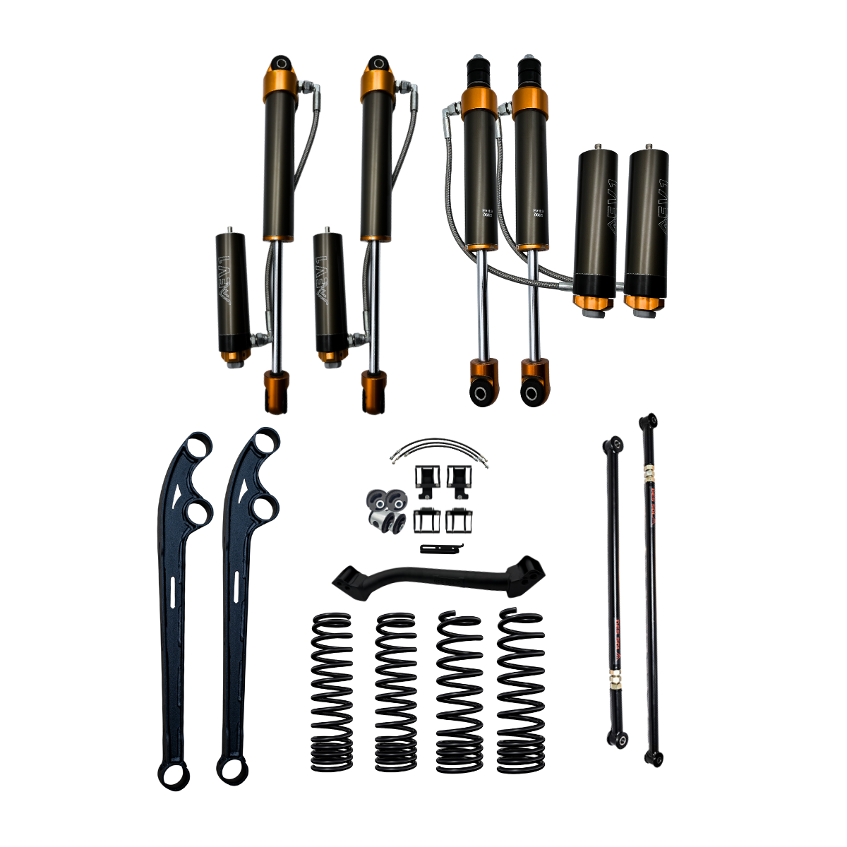 Des Sol EV1L50-ADJ Pack 4 adjustable expedition suspension kit for Suzuki Jimny Gen 4