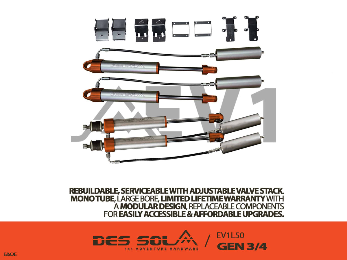 50mm Lift Kit EV1L50 Series Shock Absorbers for Suzuki Jimnys' by Des Sol