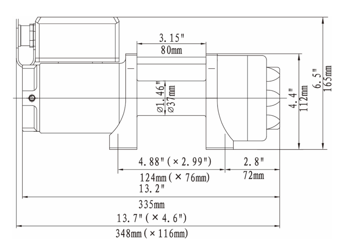 3500lbs Runva Winch