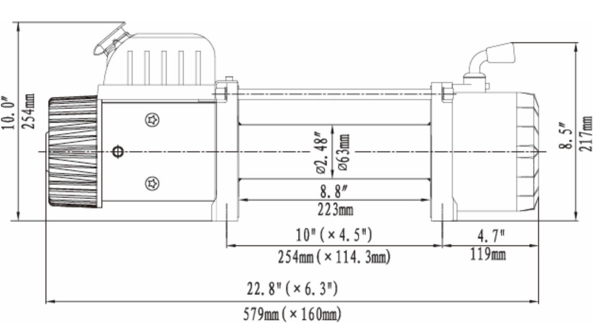12000lbs Runva Winch