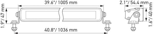 BLACK MAGIC LED Slim Lightbar 40" by Hella