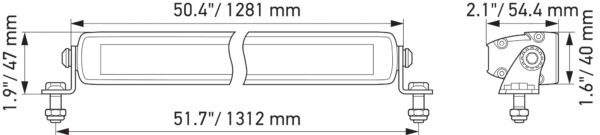 BLACK MAGIC LED Slim Lightbar 50" by Hella