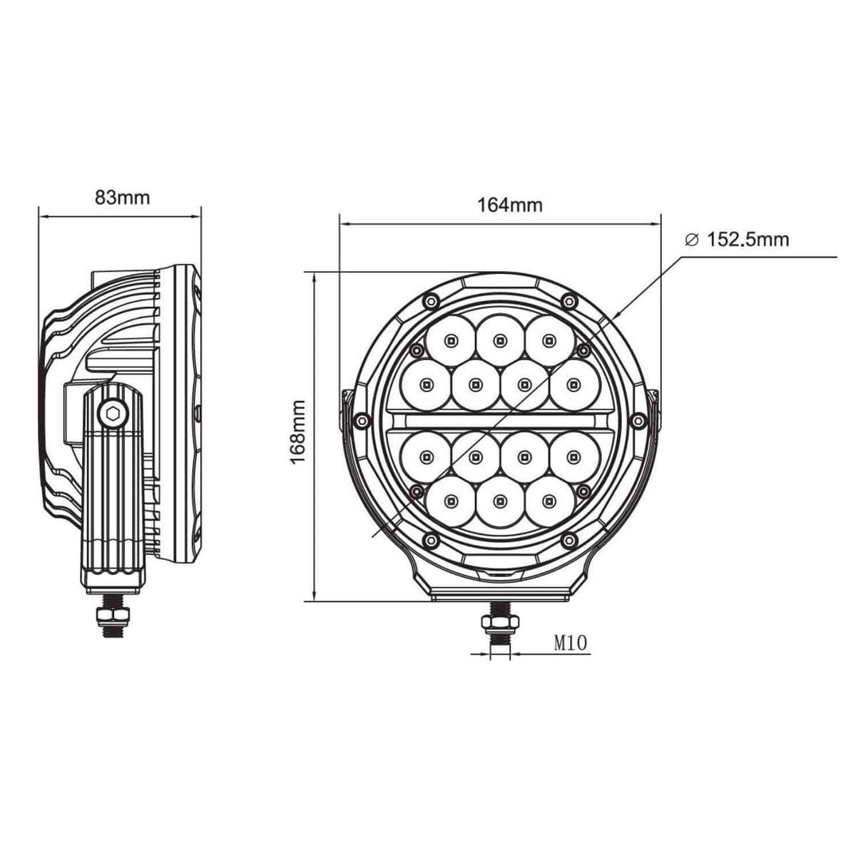 Valuefit 6" SUPERNOVA LED SPOT LIGHT SET by Hella