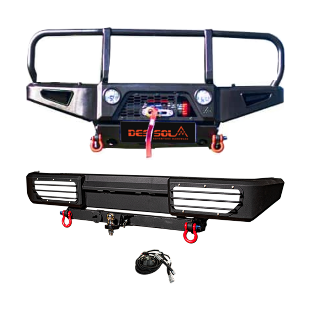 Des Sol hoop front and rear bumper combo for Suzuki Jimny Gen 4