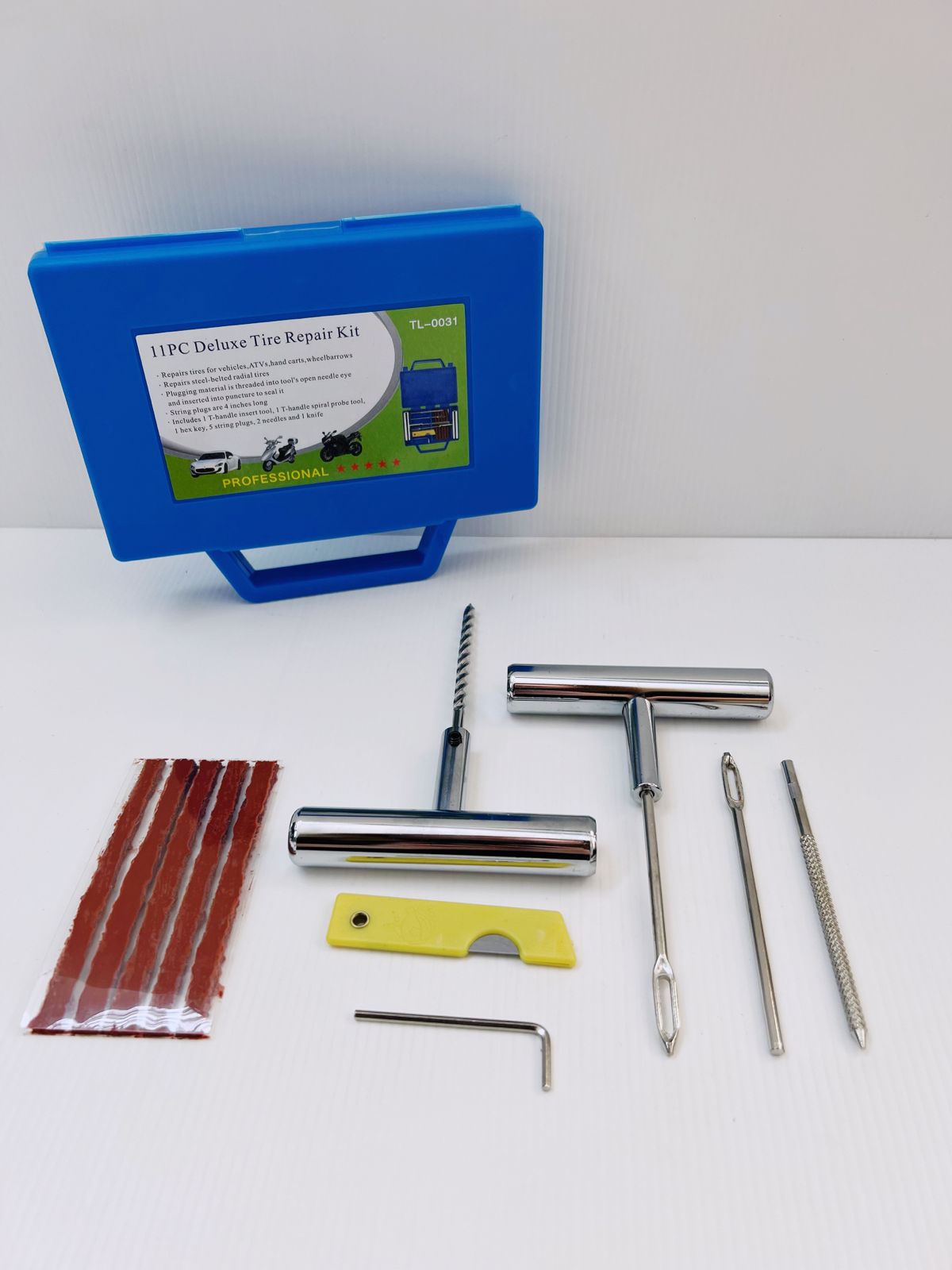 12 Piece Tyre Repair Kit