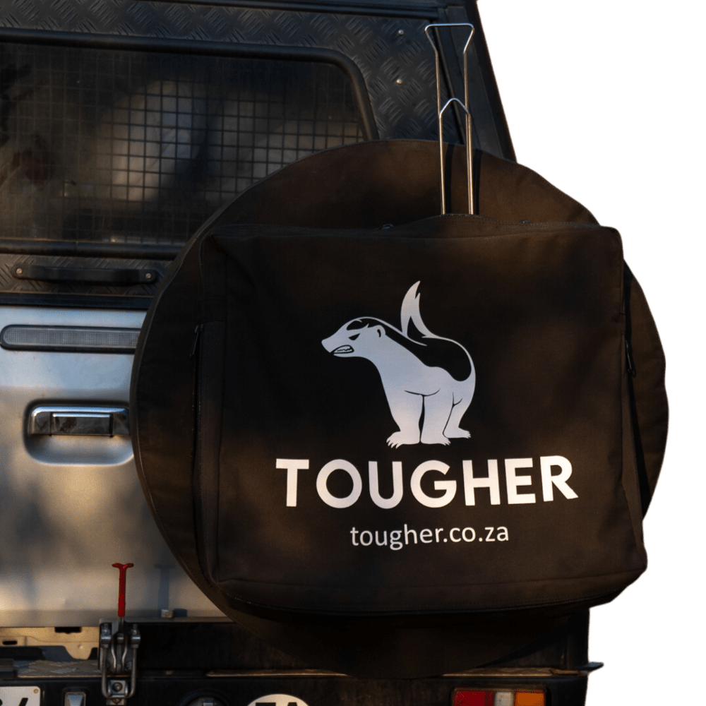 Tougher spare wheel cover with bin bag