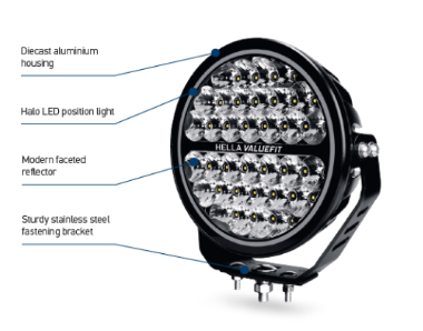 Valuefit 9" SUPERNOVA 2.0 LED SPOT LIGHT EACH by Hella