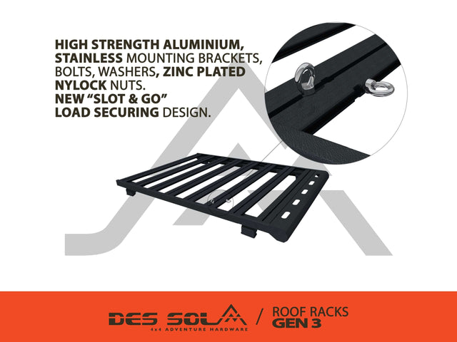 Rack-Tech Roof Rack for Suzuki Jimny Gen 3 by Des Sol - Des Sol - DSJRR-G3
