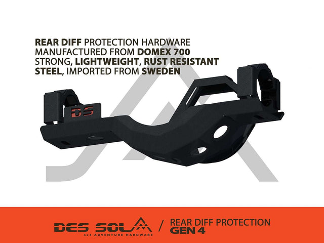 Rear Differential Underbody Protection for Suzuki Jimny Gen 4 by Des Sol - Des Sol - DSJRDP-G4