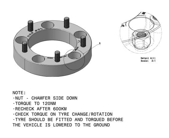 32mm Wheel Spacers for Suzuki Jimny Gen 3 & 4 by Des Sol