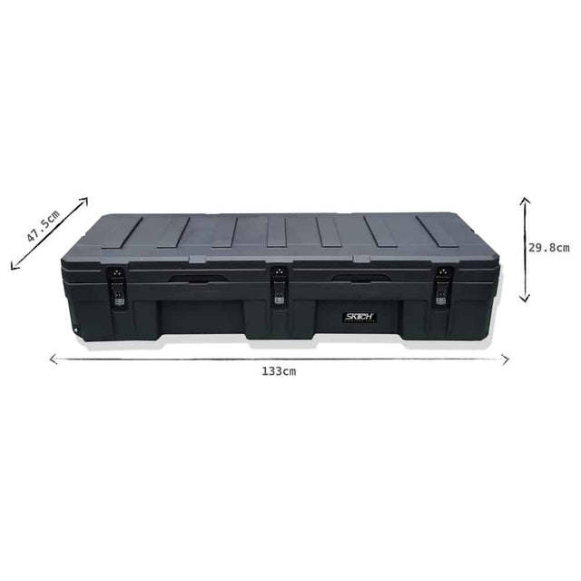 128L Rugged Cargo Box by Skitch Overland - Skitch Overland - HFR128V5-BLK