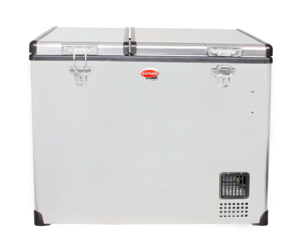 72L Dual Compartment Stainless Steel Fridge/Freezer AC/DC by Snomaster - Snomaster - SMDZ-CL72D