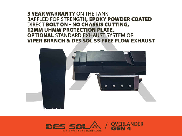 80 Litre Long Range Tank for Suzuki Jimny Gen 4 by Des Sol - Des Sol - DSJLRT-G4-S