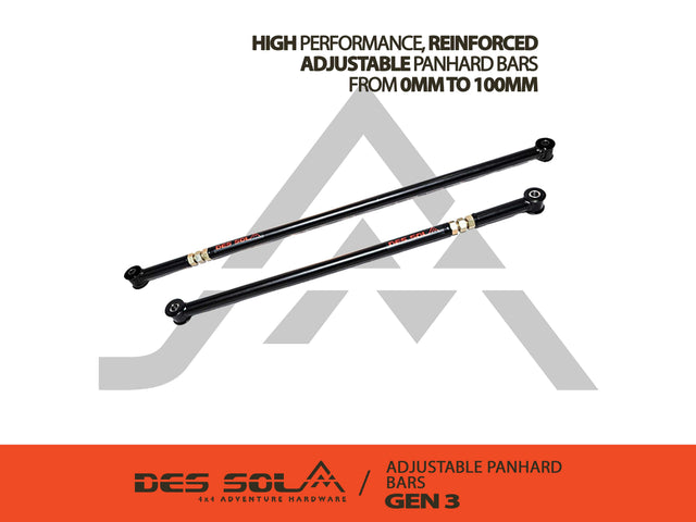 Adjustable HD Panhard Bars- Suzuki Jimny Gen 3 by Des Sol - Des Sol - DSJPHBF-G3