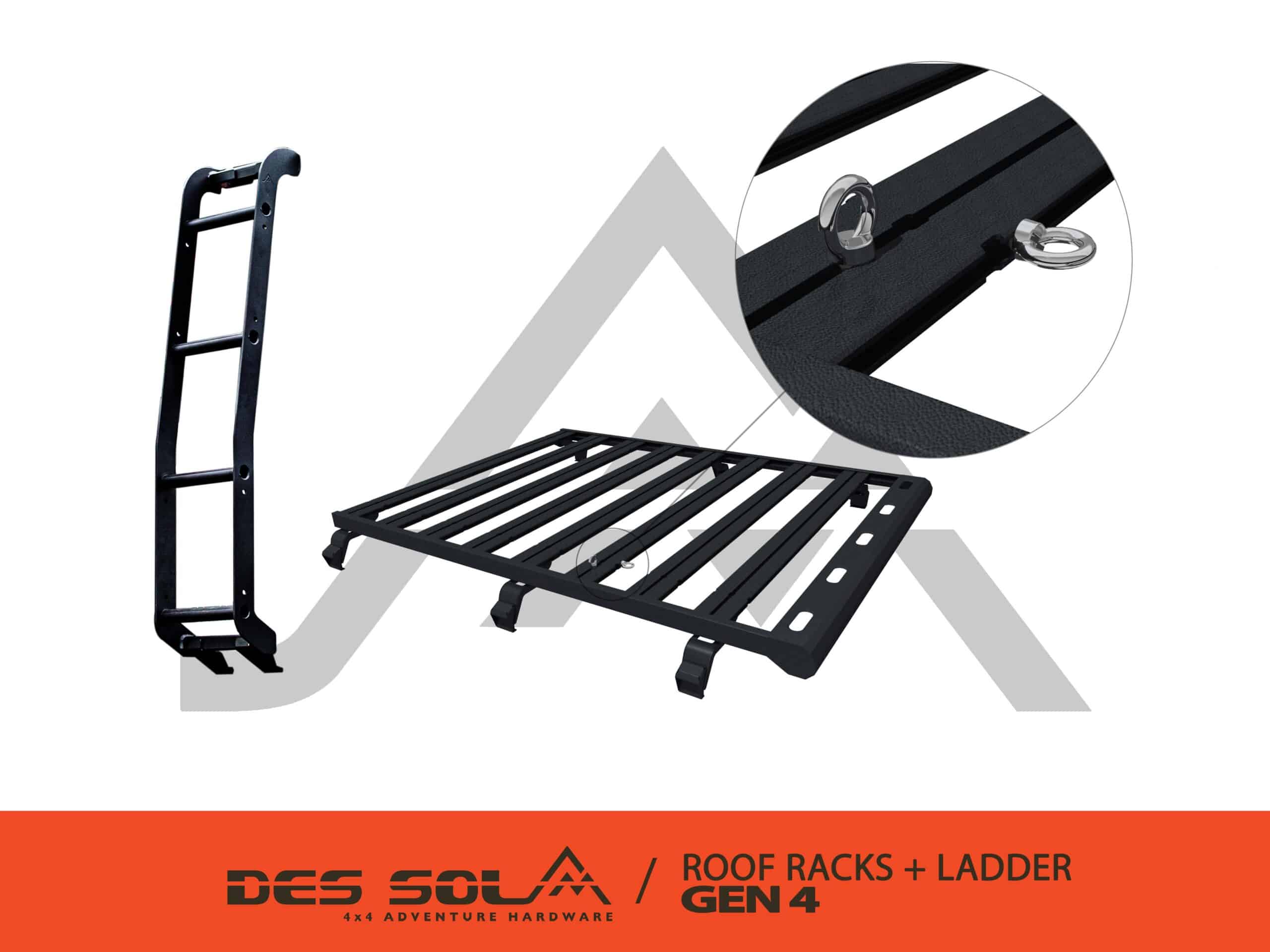 Rack-Tech Roof Rack and Ladder Combo for Suzuki Jimny Gen 4 by Des Sol