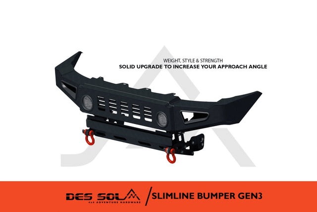 Slim-Line Bumper for Suzuki Jimny Gen 3 by Des Sol - Des Sol - DSJB08-01