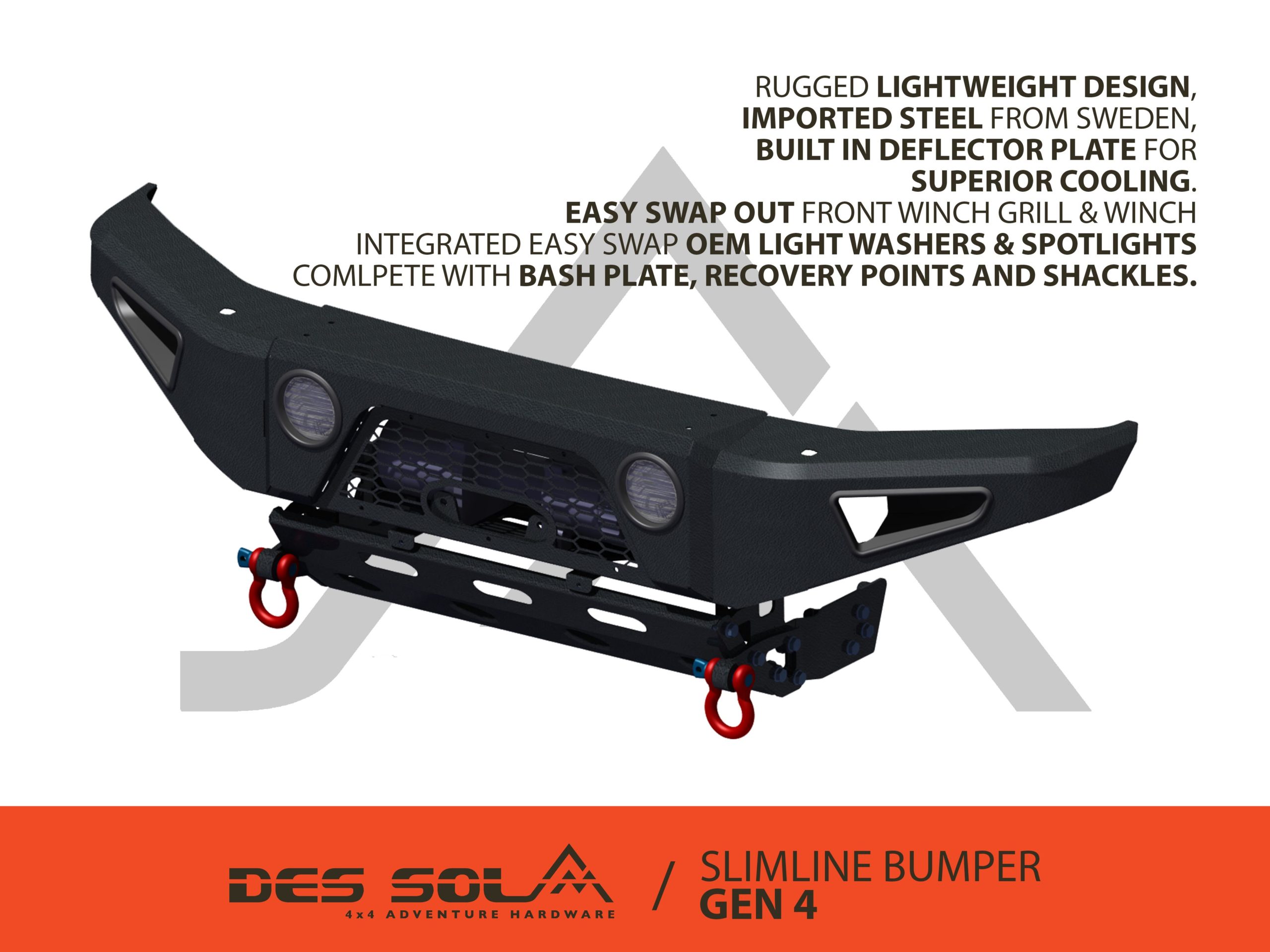 Slim-Line Front Bumper for Suzuki Jimny Gen 4 by Des Sol – Wild Access