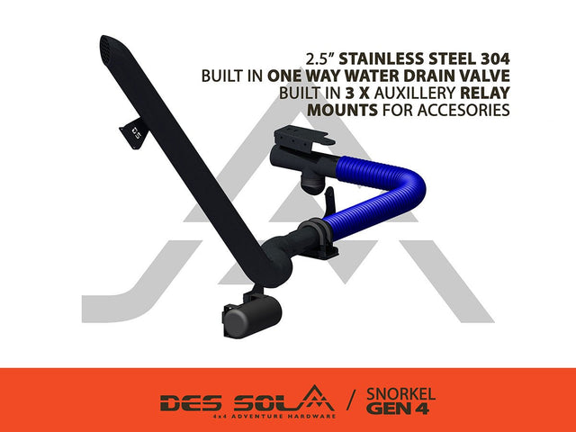 Stainless Steel Snorkel for Suzuki Jimny Gen 4 by Des Sol - Des Sol - DSJSKL-G4