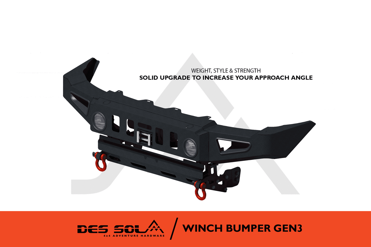Winch Bumper for Suzuki Jimny Gen 3 by Des Sol - Des Sol - DSJB08-A1